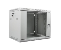 LANBERG Szafa instalacyjna wisząca 19'' 9U 600X450mm szara (drzwi szklane) WF01-6409-10S - 455390 - zdjęcie 3